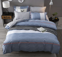 HKM-179923 4-Piece Geometric Diamond Velvet Bedding Set with Sanded Finish