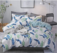 HKM-179923 4-Piece Geometric Diamond Velvet Bedding Set with Sanded Finish