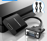 HKM-179987 HDMI Converter Adapter Cable for Computer, TV, Projector - 25cm Length with Audio Support