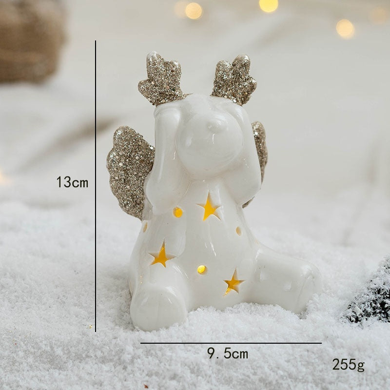 HKM-180051 Christmas Table and Window Decoration Night Lights - Various Designs Including Angel, Tree, Snowman, and More