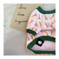 HKM-180115 Cotton-Padded Pet Coat for Dogs and Cats - Autumn and Winter Quilted Design in Carrot Color