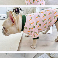 HKM-180115 Cotton-Padded Pet Coat for Dogs and Cats - Autumn and Winter Quilted Design in Carrot Color