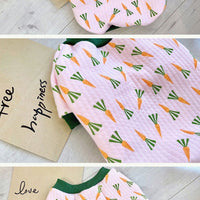 HKM-180115 Cotton-Padded Pet Coat for Dogs and Cats - Autumn and Winter Quilted Design in Carrot Color