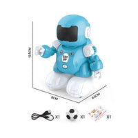 HKM-180243 Smart Soccer Robot Toy with Lights and Music for Kids Ages 3+