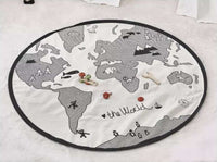 HKM-180371 Adventure World Cotton Play Mat for Newborns - Round Jungle Maze Carpet for Infants and Toddlers