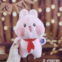 HKM-180435 Anime Elephant Bear Rabbit Soft Weighted Plush Toy Pillow - 25cm Unisex Stuffed Animal