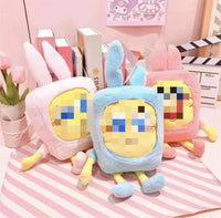 HKM-180435 Anime Elephant Bear Rabbit Soft Weighted Plush Toy Pillow - 25cm Unisex Stuffed Animal