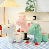 HKM-180435 Anime Elephant Bear Rabbit Soft Weighted Plush Toy Pillow - 25cm Unisex Stuffed Animal