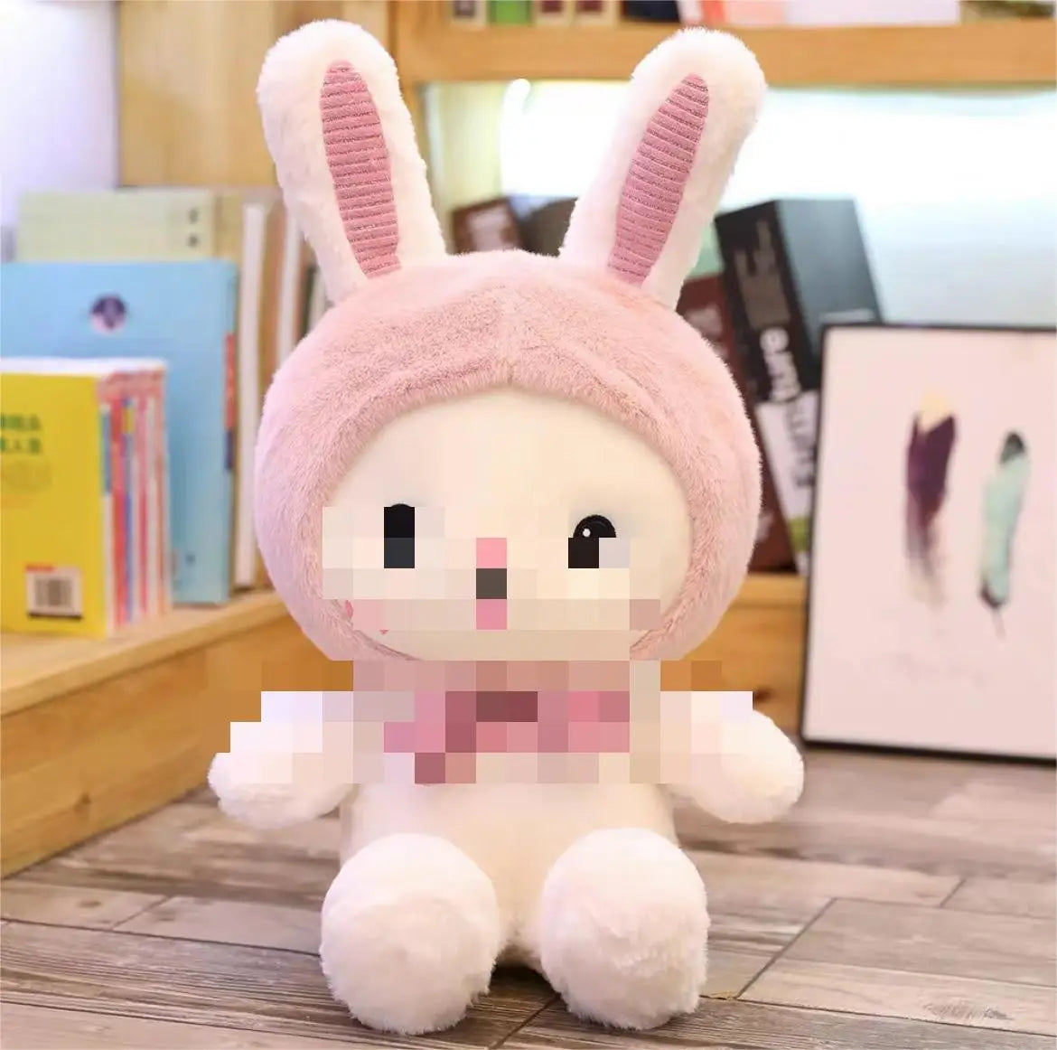 HKM-180435 Anime Elephant Bear Rabbit Soft Weighted Plush Toy Pillow - 25cm Unisex Stuffed Animal