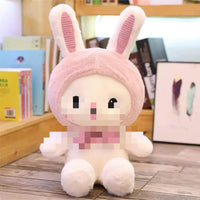 HKM-180435 Anime Elephant Bear Rabbit Soft Weighted Plush Toy Pillow - 25cm Unisex Stuffed Animal