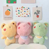 HKM-180435 Anime Elephant Bear Rabbit Soft Weighted Plush Toy Pillow - 25cm Unisex Stuffed Animal