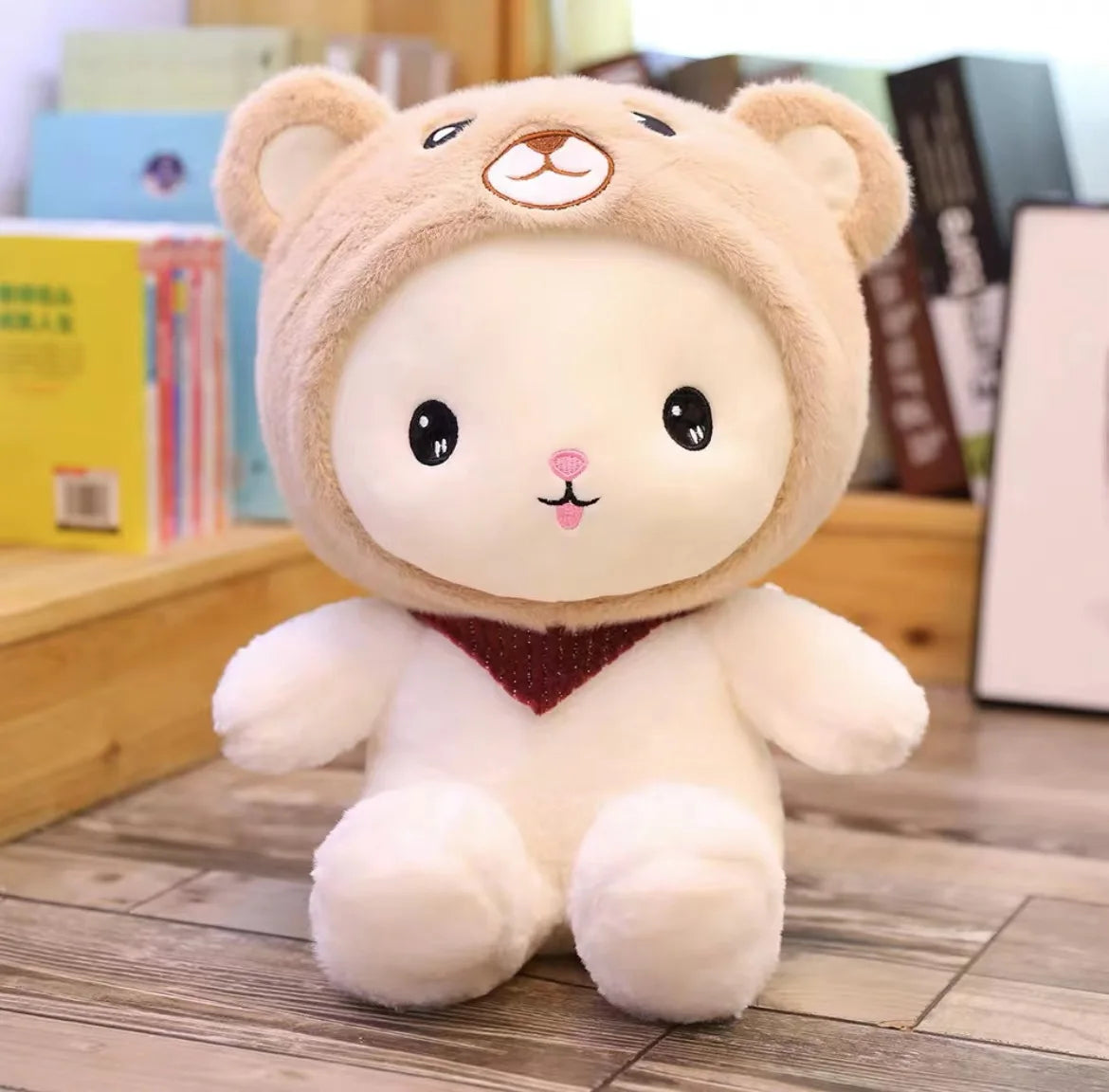 HKM-180435 Anime Elephant Bear Rabbit Soft Weighted Plush Toy Pillow - 25cm Unisex Stuffed Animal