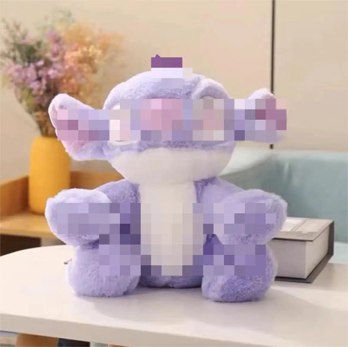 HKM-180435 Anime Elephant Bear Rabbit Soft Weighted Plush Toy Pillow - 25cm Unisex Stuffed Animal
