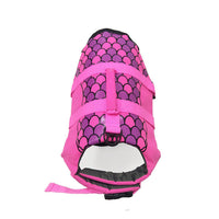 HKM-180435 Pet Life Jacket Vest for Safety on Water, Available in Rose Red and Silver Grey, Sizes XS to L