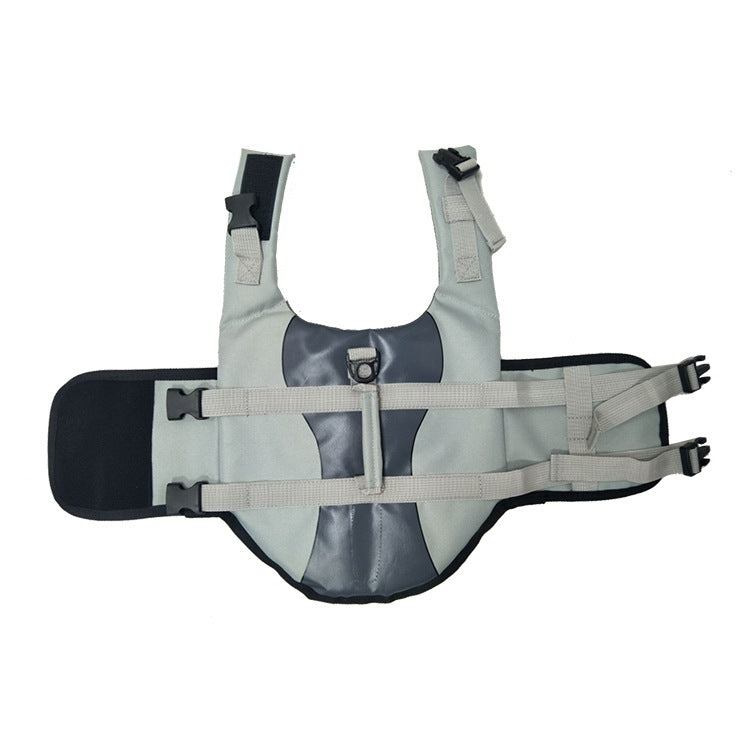 HKM-180435 Pet Life Jacket Vest for Safety on Water, Available in Rose Red and Silver Grey, Sizes XS to L