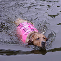 HKM-180435 Pet Life Jacket Vest for Safety on Water, Available in Rose Red and Silver Grey, Sizes XS to L