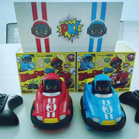 HKM-180563 2 Pack Mini Remote Controlled Ejector Bumper Cars for Kids - Fun Indoor/Outdoor RC Vehicle Set