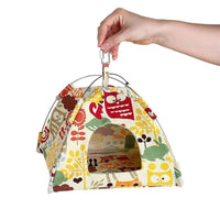 HKM-180691 Hanging Canvas Bird Tent Hammock for Small to Medium Pets, Durable and Cozy Nest