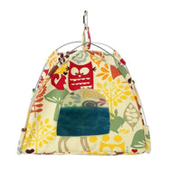 HKM-180691 Hanging Canvas Bird Tent Hammock for Small to Medium Pets, Durable and Cozy Nest