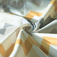 HKM-180819 Geometric Pattern Square Pillowcase in Peach Skin Material - 45x45CM Cushion Cover