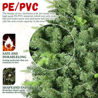 HKM-180883 6ft Artificial Green Christmas Tree with 1339 Mixed Branch Tips