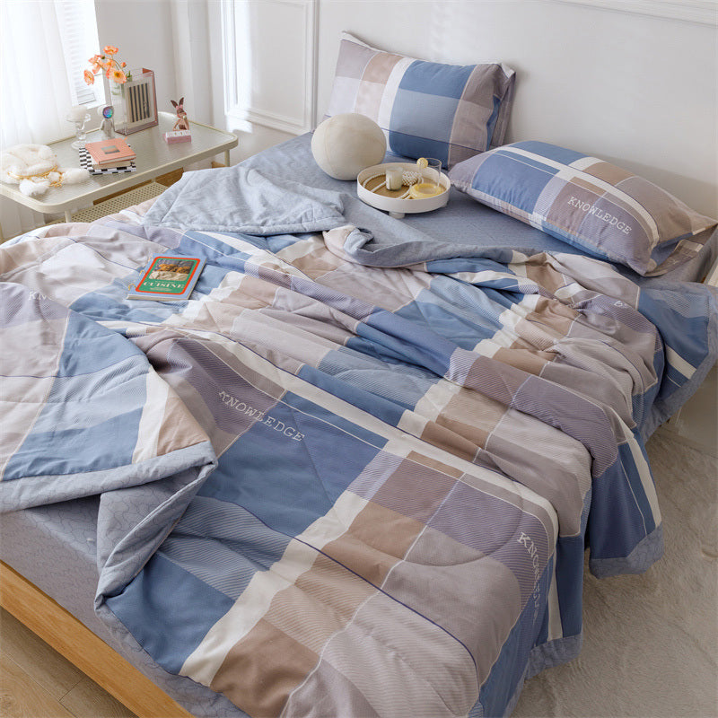 HKM-181075 Double-Sided Cotton Summer Cool Air Conditioning Quilt in Multiple Sizes and Designs