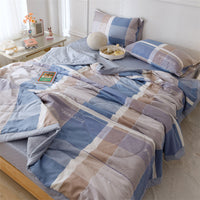 HKM-181075 Double-Sided Cotton Summer Cool Air Conditioning Quilt in Multiple Sizes and Designs
