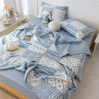 HKM-181075 Double-Sided Cotton Summer Cool Air Conditioning Quilt in Multiple Sizes and Designs