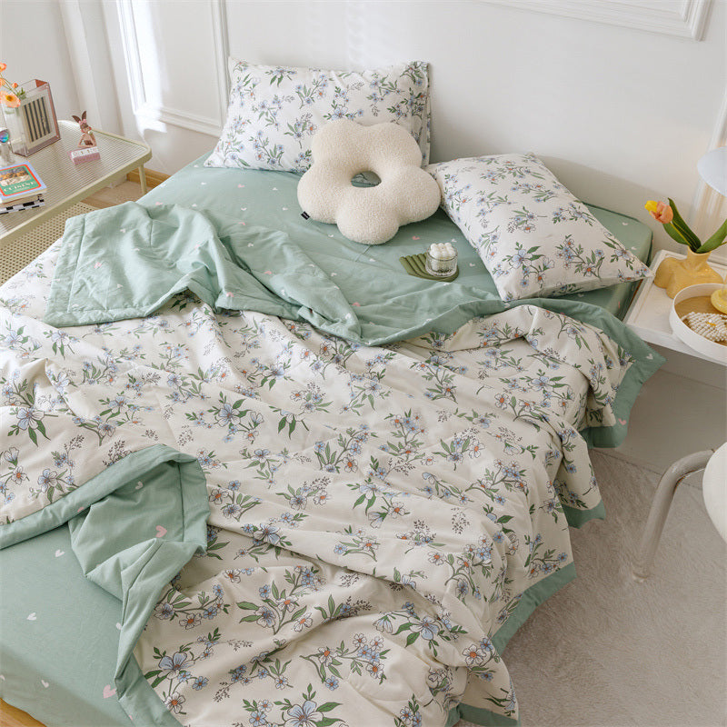 HKM-181075 Double-Sided Cotton Summer Cool Air Conditioning Quilt in Multiple Sizes and Designs
