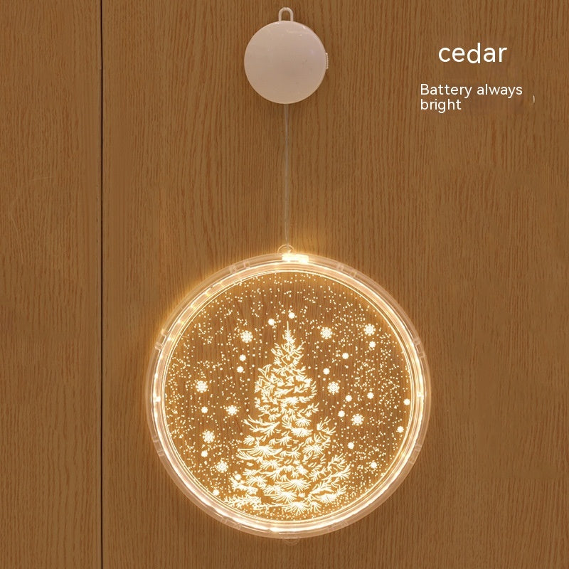 HKM-181203 Holiday Ambience Light with 24cm and 16cm Discs, Round Design, IP44 Protection, 6000H Life