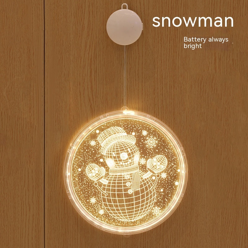 HKM-181203 Holiday Ambience Light with 24cm and 16cm Discs, Round Design, IP44 Protection, 6000H Life