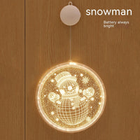 HKM-181203 Holiday Ambience Light with 24cm and 16cm Discs, Round Design, IP44 Protection, 6000H Life