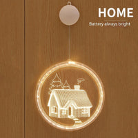 HKM-181203 Holiday Ambience Light with 24cm and 16cm Discs, Round Design, IP44 Protection, 6000H Life