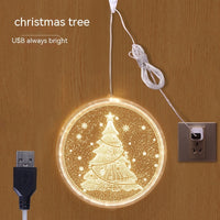 HKM-181203 Holiday Ambience Light with 24cm and 16cm Discs, Round Design, IP44 Protection, 6000H Life