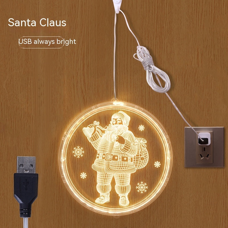 HKM-181203 Holiday Ambience Light with 24cm and 16cm Discs, Round Design, IP44 Protection, 6000H Life
