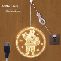 HKM-181203 Holiday Ambience Light with 24cm and 16cm Discs, Round Design, IP44 Protection, 6000H Life