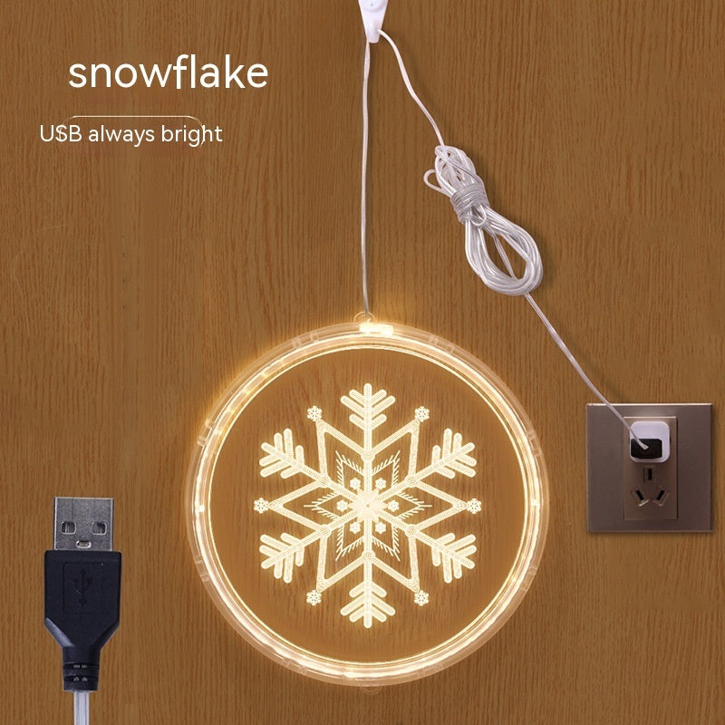 HKM-181203 Holiday Ambience Light with 24cm and 16cm Discs, Round Design, IP44 Protection, 6000H Life