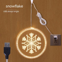 HKM-181203 Holiday Ambience Light with 24cm and 16cm Discs, Round Design, IP44 Protection, 6000H Life