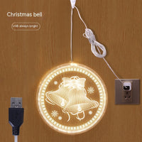 HKM-181203 Holiday Ambience Light with 24cm and 16cm Discs, Round Design, IP44 Protection, 6000H Life
