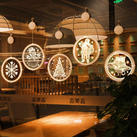 HKM-181203 Holiday Ambience Light with 24cm and 16cm Discs, Round Design, IP44 Protection, 6000H Life