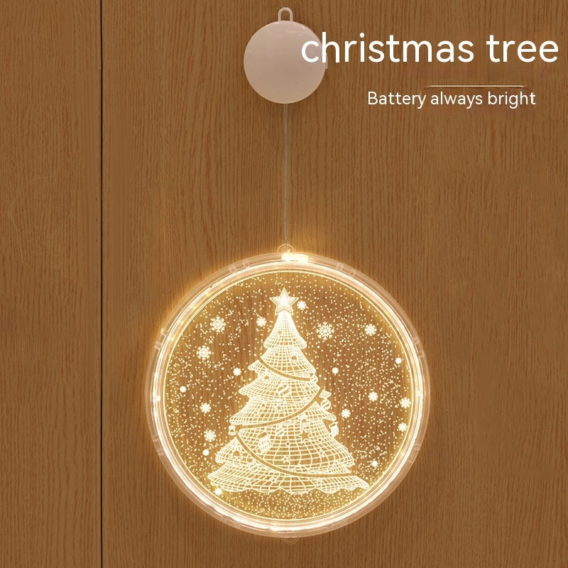 HKM-181203 Holiday Ambience Light with 24cm and 16cm Discs, Round Design, IP44 Protection, 6000H Life
