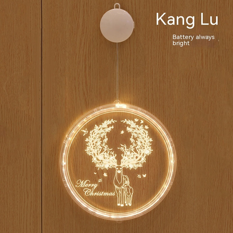 HKM-181203 Holiday Ambience Light with 24cm and 16cm Discs, Round Design, IP44 Protection, 6000H Life