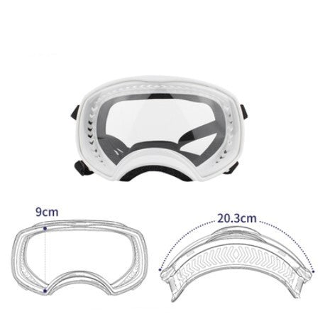 HKM-181267 Large Dog Safety Goggles - Eye Protection for Wind, Rain, and Snow