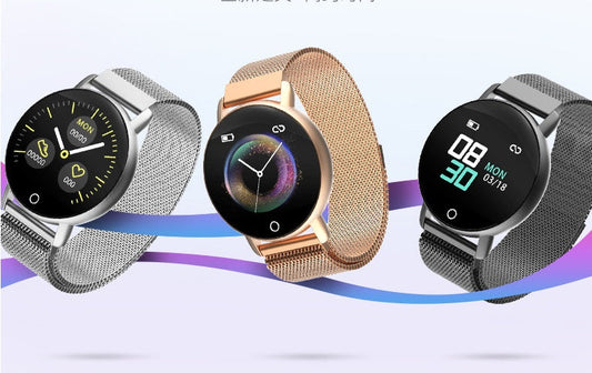 HKM-181267 Smart Health Wristband with Heart Rate Monitoring and Sleep Analysis - 1.3 Inch Silicone Design