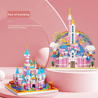 HKM-181331 Rainbow Castle 3D Puzzle Model Building Toy for Kids - DIY Assembly Educational Gift