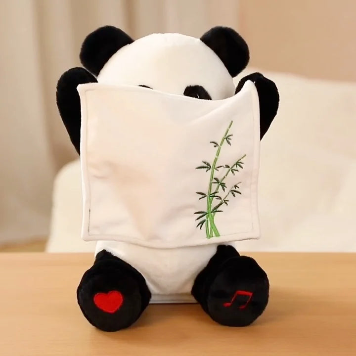 KTX-181587 Electric Plush Panda Toy with Lullabies and Storytelling for Early Learning and Development