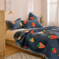 HKM-181587 Milk Fleece Non-Slip Double-Sided Warm Printed Bed Sheet with Pillowcases - Various Designs
