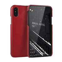 HKM-181843 Genuine Leather Protective Phone Case for iPhone 6-11 Pro Max and Samsung Note 10/10+ - Business Style