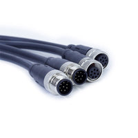 HKM-182099 M12 8-Core Aviation Waterproof Connecting Wire with Sensor Connector for Railway Applications