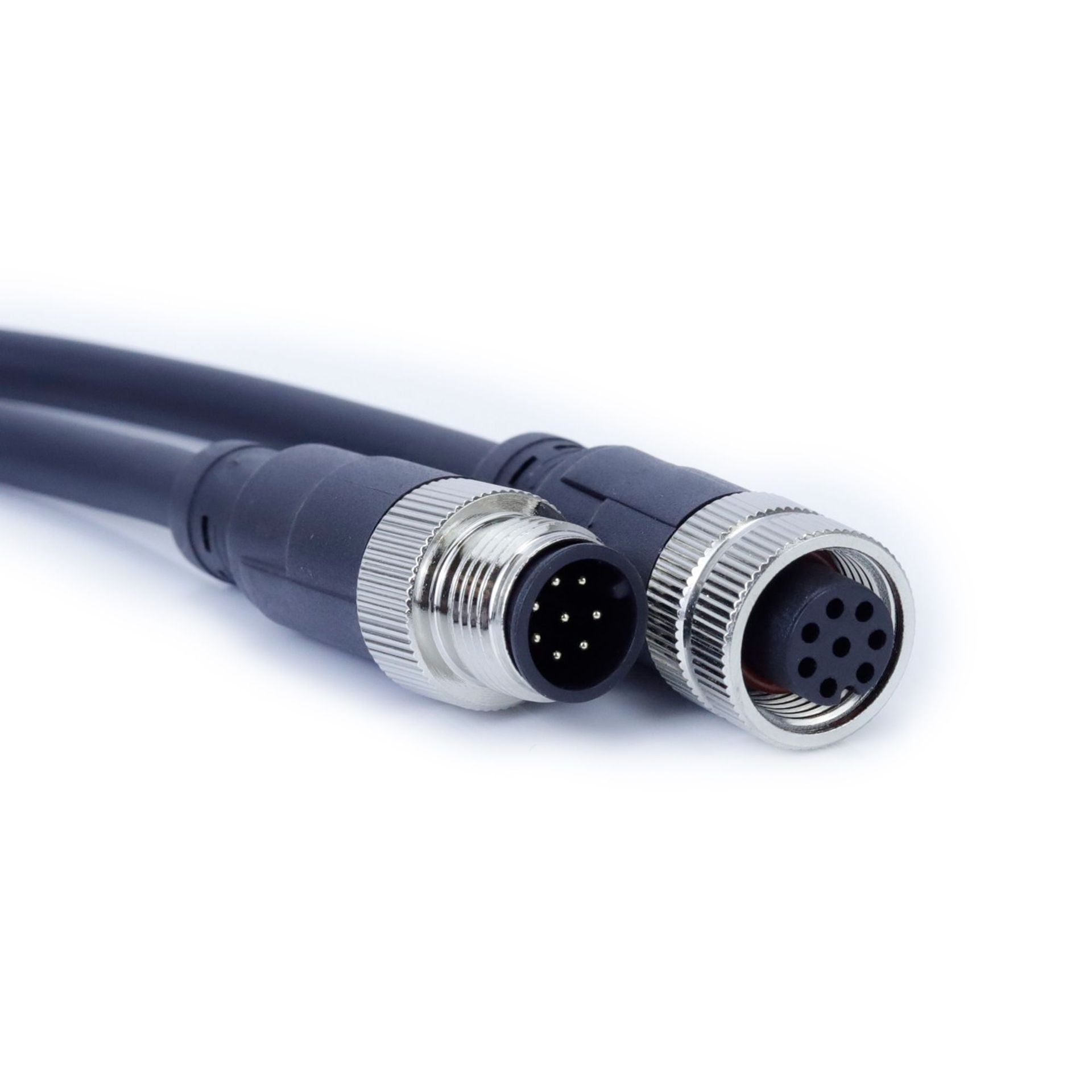 HKM-182099 M12 8-Core Aviation Waterproof Connecting Wire with Sensor Connector for Railway Applications